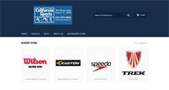 Desktop Screenshot of californiasportsandcyclery.com
